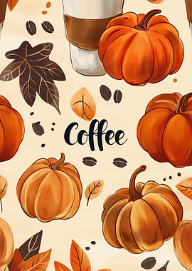 Autumn Coffee and Pumpkins