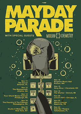 Mayday Parade Concert Poster