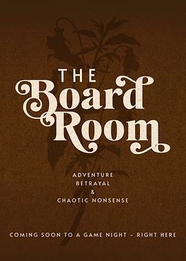 Elegant Vintage Style Board Game Room Poster