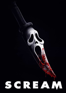 Scream Ghostface Knife Poster