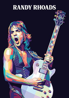 Randy Rhoads Playing Guitar