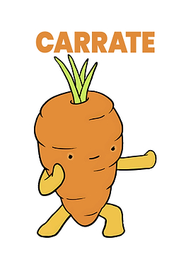 Karate Carrot Character
