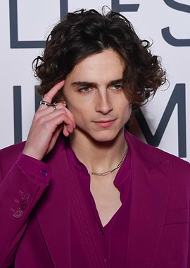 Timothée Chalamet in Purple Suit