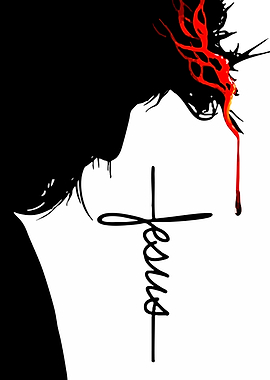 Jesus Crown of Thorns and Cross