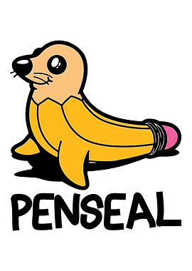 Cute Pencil Seal Character