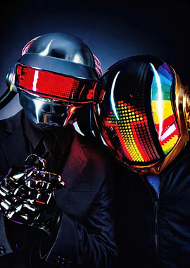 Daft Punk Robots in Suits