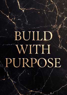 Build With Purpose Text Art