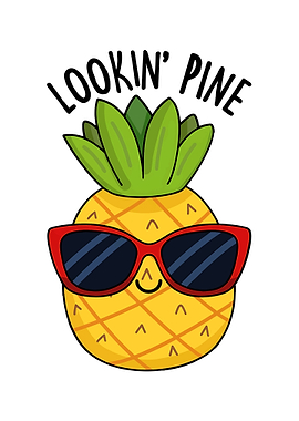 Pineapple Wearing Sunglasses