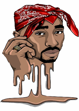 Tupac Shakur Drip Art
