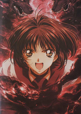 Anime Girl with Wolves