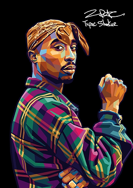 Tupac Shakur Pop Art Portrait