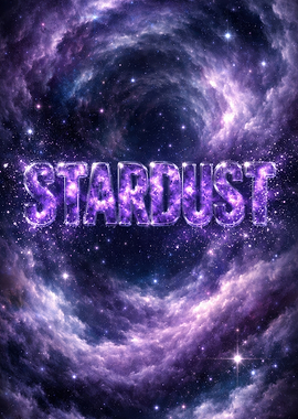 Stardust Galaxy Text Art