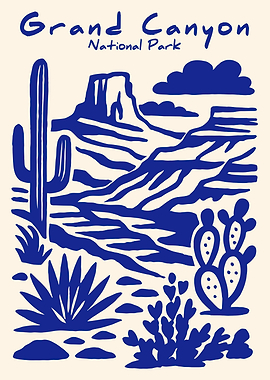 Grand Canyon National Park Vintage Poster