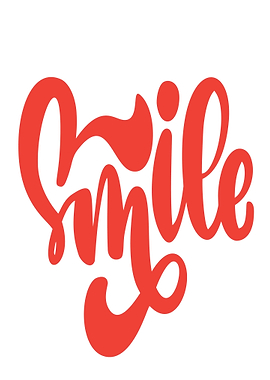 Red Smile Text Art