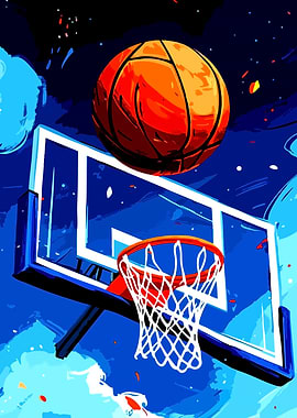 Basketball Hoop and Ball