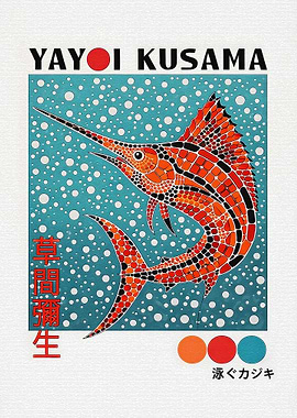 Yayoi Kusama Marlin Art