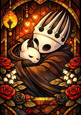 Hollow Knight Stained Glass Art
