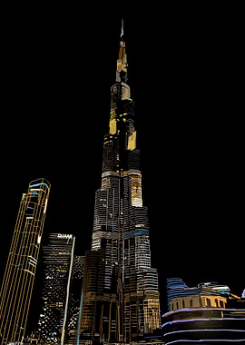 Burj Khalifa at Night
