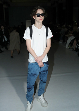 Timothée Chalamet at Fashion Show