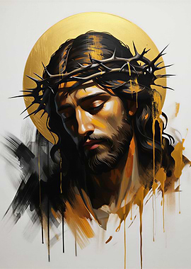 Jesus Christ with Golden Halo