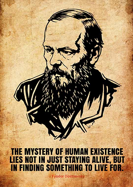 Fyodor Dostoevsky Quote Poster