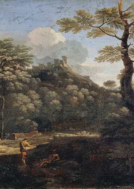 Pastoral Landscape with Castle and Figures