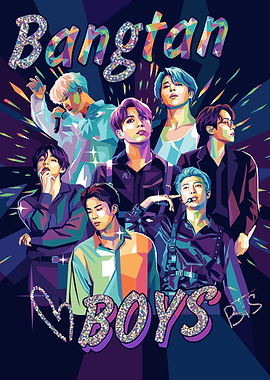 Bangtan Boys Pop Art