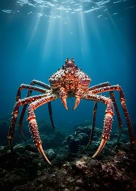 Giant King Crab Underwater