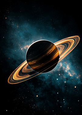 Saturn in the Nebula