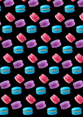 Colorful Macarons Pattern