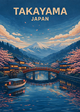 Takayama Japan Cherry Blossom Landscape