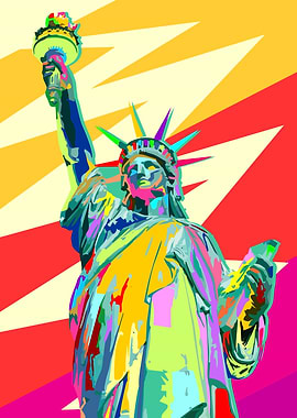 Statue of Liberty Pop Art