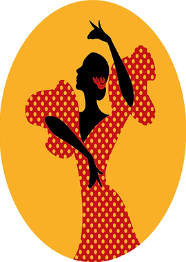 Flamenco Dancer Silhouette