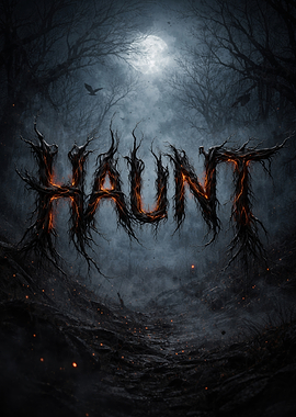 Haunt Text Art