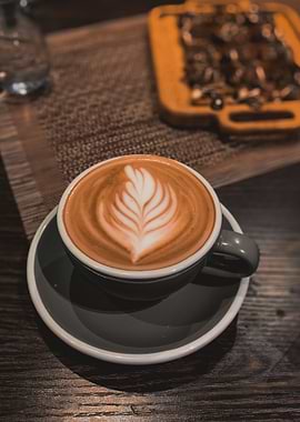 Latte Art Coffee Cup