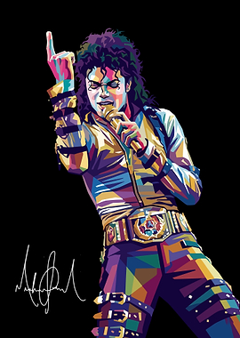 Michael Jackson Pop Art Portrait