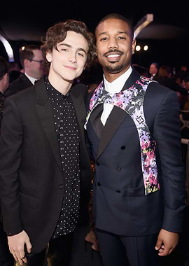 Timothée Chalamet and Michael B. Jordan