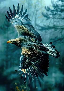 Majestic Eagle in Flight