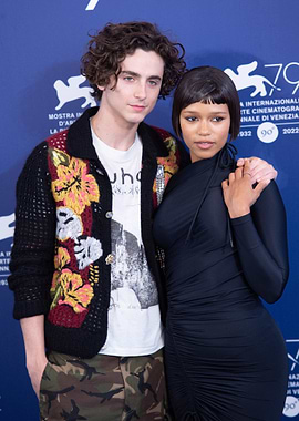 Timothée Chalamet and Taylor Russell