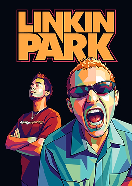 Linkin Park WPAP Style Portrait