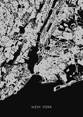 New York City Map Art
