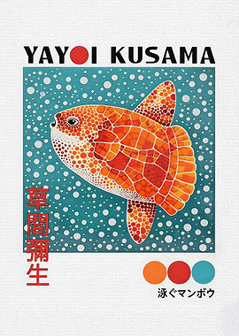 Yayoi Kusama Sunfish Art