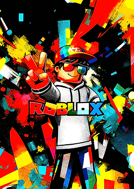 Roblox Character with Peace Sign