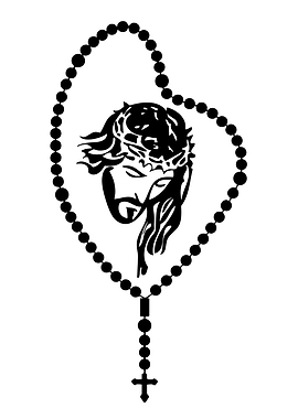Jesus Rosary with Crown of Thorns