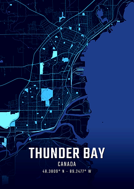 Thunder Bay Midnight City Map