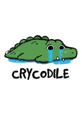 Sad Crying Crocodile Pun