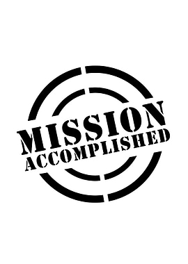 Mission Accomplished Stamp