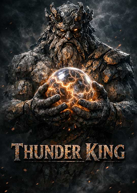 Thunder King Holding Energy Orb