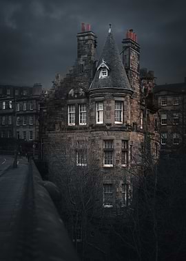 Gothic Architecture Building in Edinburgh