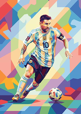 Lionel Messi in Argentina Jersey